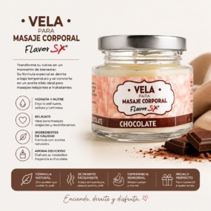 🕯️🕯️Vela Para Masajes Eróticos De Chocolate🍫🍫